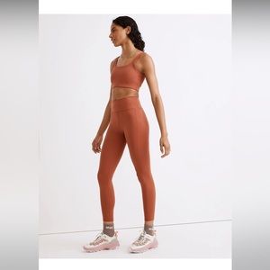 NWT Madewell Women's Curvy MWL High-Rise 25" Leggings Weathered Brick Medium